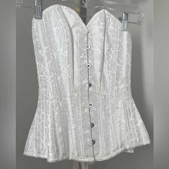 Corset Story White Brocade Expert Waist Training Corset - Picture 1 of 10